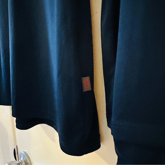 🐝4/$15) 03 Keep Warm Layering V-Neck Long Sleeve TeeTop, Medium, Dark Blue - Picture 3 of 12